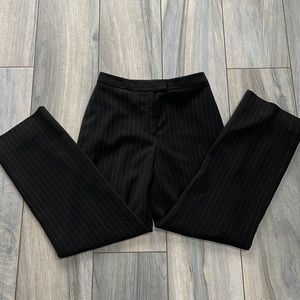 ***High Rise Black Red Pinstripe Pants size 4P